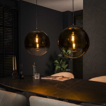 Vico Bubble Shaded XL - lampe suspendue - 110 x 40 x 150 cm - noir