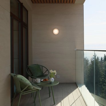 Nova Luce Pollux - applique murale d'extérieur - Ø 13,4 x 8,6 cm - LED 8W dimmable incluse - IP65 - blanc sable