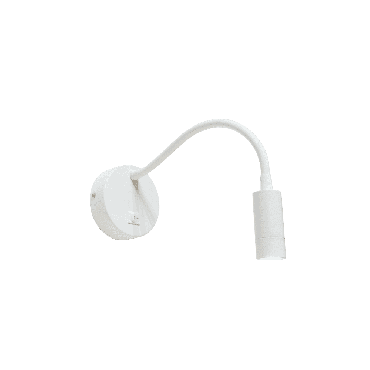 Artdelight Flexi-C - applique murale avec interrupteur - Ø 10 x 34 cm - 3W LED inclus - blanc