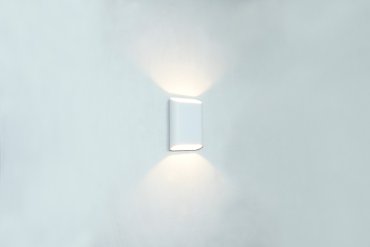 Artdelight Diaz Small - applique murale - 4 x 10 x 15 cm - 2 x 3W LED inclus - IP54 - blanc
