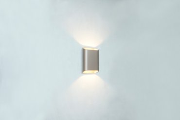 Artdelight Diaz Small - applique murale - 4 x 10 x 15 cm - 2 x 3W LED inclus - IP54 - champagne