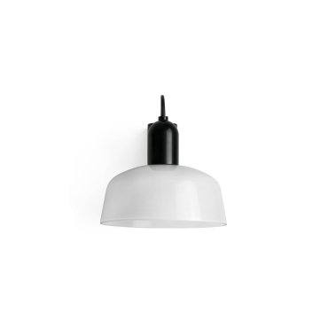 Faro Tatawin - applique - 18,4 x 14 x 15,5 cm - noir/verre laiteux