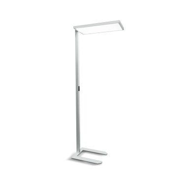 ONE Light Office Floor Stand Range - lampadaire - 200 cm - 60W dimmable LED inclus - blanc