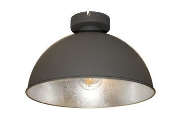 Artdelight Curve - plafonnier - Ø 31 x 20 cm - gris et argent