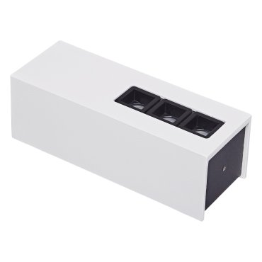 VK Lighting Tetra Square - plafonnier/mural - 13,2 x 4,8 x 4,4 cm - 6W LED inclus - blanc