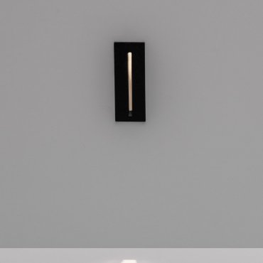 Nova Luce Aizen - applique encastrée - 5 x 13,5 x 6,5 cm - 3W LED inclus - IP65 - anthracite foncé