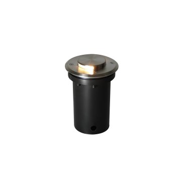 Nordlux Tilos, spot encastrable de sol, Ø 105 mm, diamètre d’encastrement Ø 95 mm, acier inoxydable.