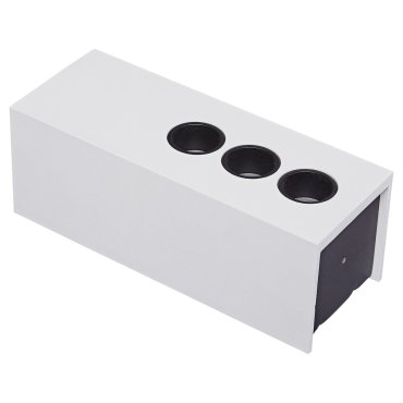 VK Lighting Tetra - plafonnier/mural - 17,1 x 6,3 x 6,6 cm - 15W LED inclus - blanc