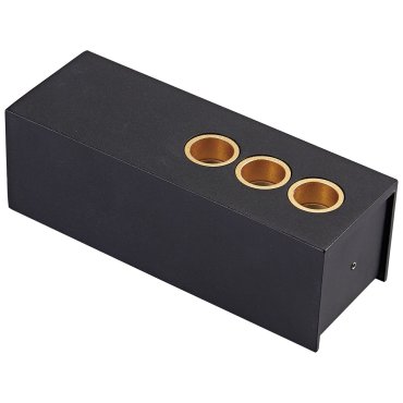 VK Lighting Tetra - plafonnier/mural - 13,2 x 4,4 x 4,8 cm - 6W LED inclus - noir