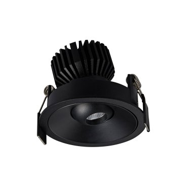 VK Lighting Chonefto - spot encastré - Ø 84 mm, 75 mm encastré - 7W LED inclus - noir