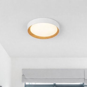 Nova Luce Stake - plafonnier - Ø 45 x 8 cm - 40W LED dimmable inclus - blanc sable