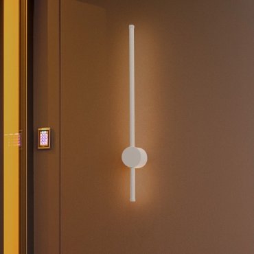 Nova Luce Ridge - applique murale extérieure - 1,6 x 65 cm - 12W LED inclus - IP65 - blanc sablé