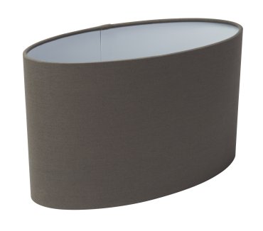 Abat-jour ovale - 45 x 30 cm - gris