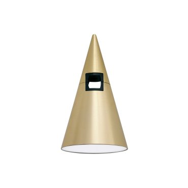 Nova Luce Cono - point lumineux système de rail magnétique - Ø 6 x 10,6 cm - 5W LED inclus - laiton satiné