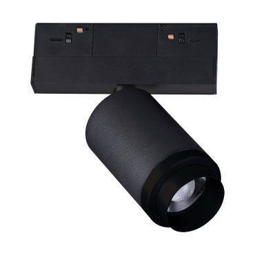 MODÈLE D’EXPOSITION - VK Lighting Kona - système de rail magnétique - spot de rail avec zoom - 13,9 x 6,1 x 15,3 cm - 10W LED inclus - 1-10V dimmable - noir