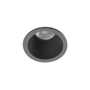 Faro Fox - spot à encastrer - Ø 40 mm, Ø 35 mm à encastrer - 3-5W LED dimmable inclus - noir mat - couleur de lumière blanc chaud