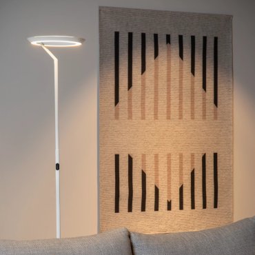 Lucide Celeste - lampadaire - Ø 28 x 174 cm - 21W LED dimmable inclus - blanc