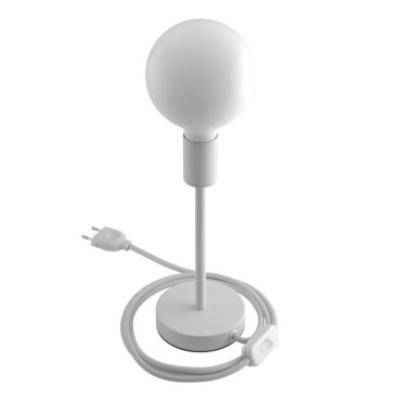Creative Cables Alzaluce - lampe à poser - Ø 12 x 29 cm - métal - blanc