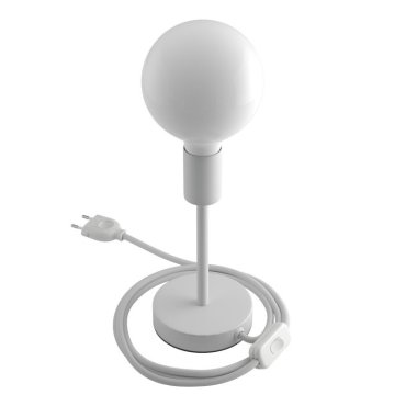 MODÈLE D’EXPOSITION - Creative Cables Alzaluce - lampe à poser - Ø 12 x 24 cm - métal - blanc