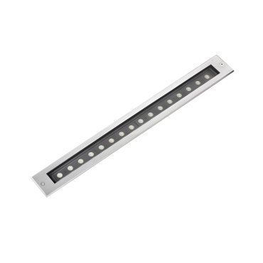 Faro Falls Orientable - spot extérieur au sol - 500 x 53 mm, 500 x 53 mm à encastrer - 18W LED inclus - IP67 - acier inoxydable satiné