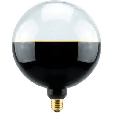 Segula Ampoule LED - 2Tone Globe - Ø 18,8 x 24,5 cm - E27 - 6W dimmable - 1900K - noir et transparent