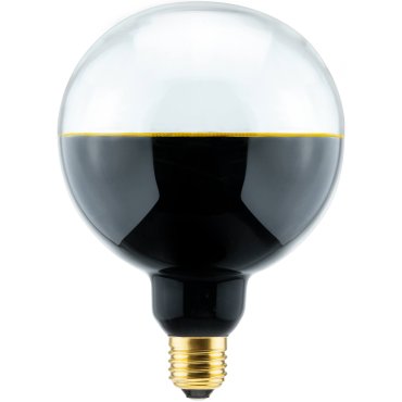 Segula Ampoule LED - 2Tone Globe - Ø 12,7 x 18 cm - E27 - 5W dimmable - 1900K - noir et transparent
