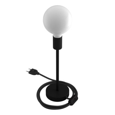 Creative Cables Alzaluce - lampe à poser - Ø 12 x 34 cm - métal - noir