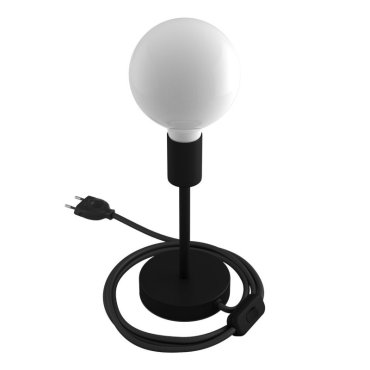 Creative Cables Alzaluce - lampe à poser - Ø 12 x 24 cm - métal - noir