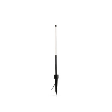 Faro Bambou - poteau de jardin sur piquet - Ø7 x 106,8 cm - 8W LED inclus - IP65 - noir mat