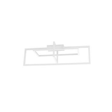 Nova Luce Edgar - plafonnier - 91 x 26 x 36 cm - 35W LED dimmable inclus - blanc sable