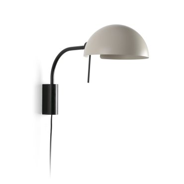 Faro Dominica - applique murale avec interrupteur - 32,9 x 25 x 50,2 cm - noire mat et beige