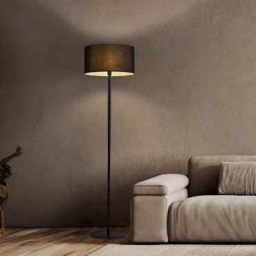 Nova Luce Sibnia - lampadaire - Ø 45 x 164,8 cm - noir sablé