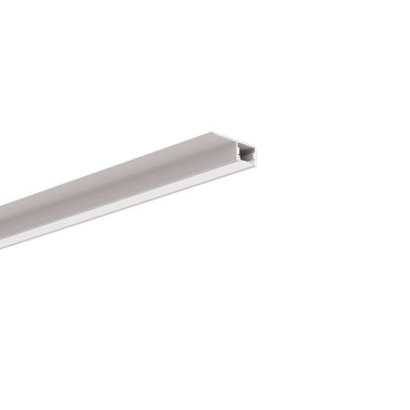 Klus PDS-T-BOK - profilé LED encastré pour plaques de plâtre de 12,5 mm - 3,6 x 1,2 cm - aluminium anodisé argenté