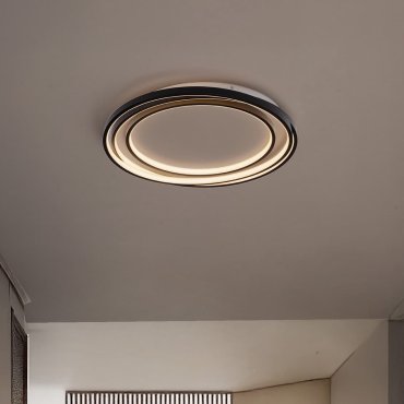 Nova Luce Arbor - plafonnier - 54 x 50 x 8 cm - 33W dimmable LED inclus - noir mat