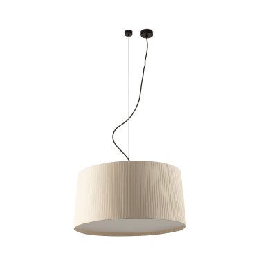Faro Samba D 700 - lampe suspendue - Ø 70 x 35 cm - noir mat et beige