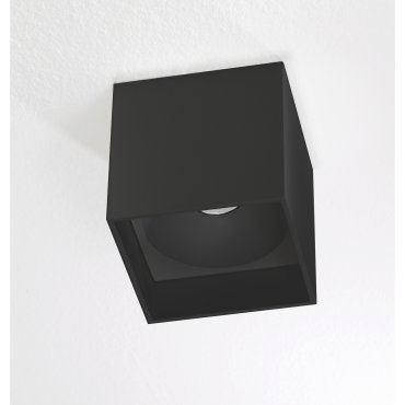 Artdelight Brock - plafonnier - 10 x 10 x 10 cm - 7W LED dimmable inclus - noir