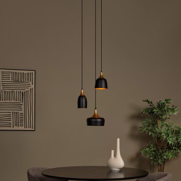 Lucide Chayanne - lampe suspendue - Ø 30 x 156,5 cm - noir