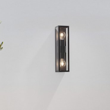 Nova Luce Regina - applique murale extérieure - 8,6 x 25,8 x 9 cm - IP65 - anthracite foncé