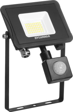 Sylvania Start Flood Flat - spot avec capteur infrarouge - 12,5 x 19 x 5,2 cm - 27W - IP65 - noir