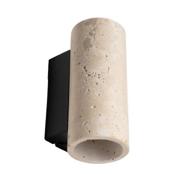 Maxlight Tek - applique murale - 7 x 17 x 9,5 cm - travertin