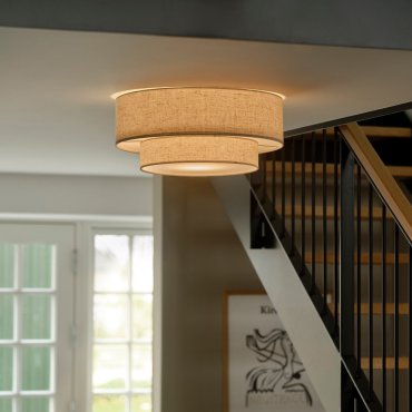 Nordlux Malodin - plafonnier - Ø 50 x 22 cm - beige