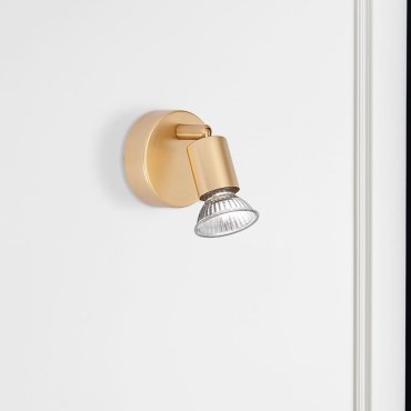 Nova Luce Lup - spot en saillie 1L - 8 x 6,7 x 10,9 cm - or satiné