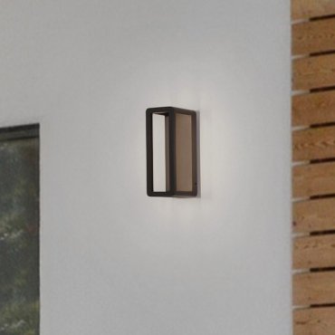 Nova Luce Cosmic - applique murale extérieure - 8,6 x 23 x 12,5 cm - 9W LED inclus - IP65 - anthracite foncé