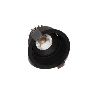 Artdelight Ribs - spot encastré - Ø 90 mm, Ø 83 mm encastré - 10W LED dimmable inclus - IP44 - noir