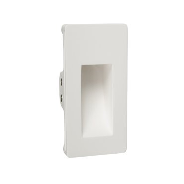 VK Lighting Gypsum - Applique encastrée - 8 x 4,8 x 16,5 cm - 1W LED inclus - blanc