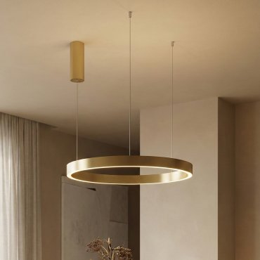 Nova Luce Elowen - lampe suspendue - Ø 60 x 150 cm - 60W dimmable LED inclus - gold