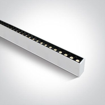 ONE Light LED Linear Profiles - plafonnier/ suspensions - 130 x 7 x 3,5 cm - intensité lumineuse réglable 20W/30W/40W LED inclus - blanc - couleur de lumière réglable