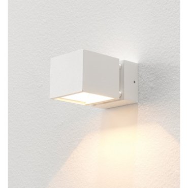 Artdelight Bfeld - applique murale - 12,3 x 8 x 6,8 cm - 2 x 3W LED inclus - IP54 - blanc