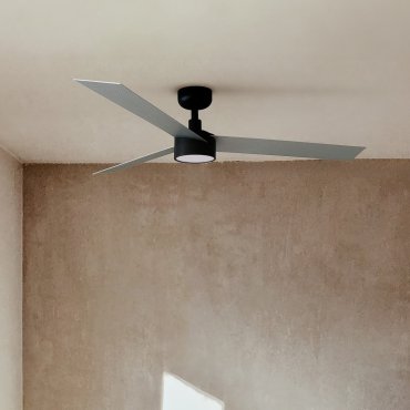 Faro Cruiser L - ventilateur de plafond avec lumière - Ø 132 cm - noir mat et aluminium