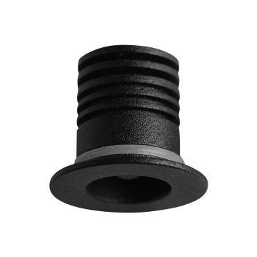Nova Luce Tiny - spot à encastrer - Ø 25 mm, Ø 18 mm à encastrer - 1W LED inclus - IP44 - noir